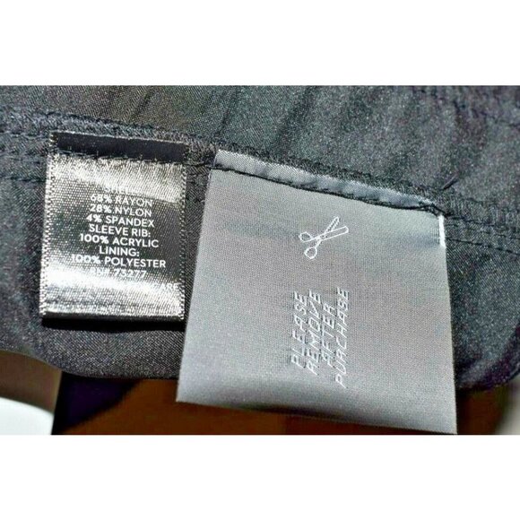 Simply Vera Wang Womens XL Long Sleeve Shawl Coat Northern Escape Pure Night - Picture 4 of 9